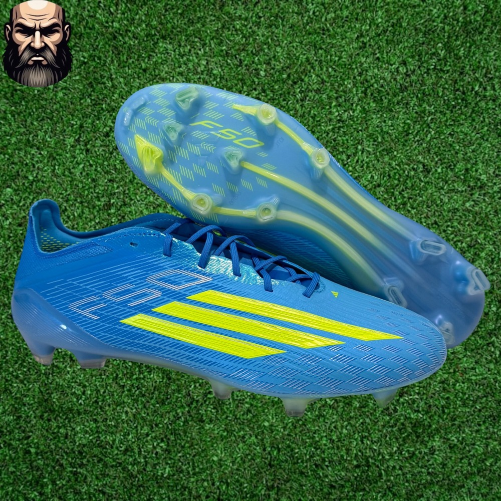 Adidas F50 Elite FG Soccer Cleats JR6450 Men's Size 11 Blue Yellow
